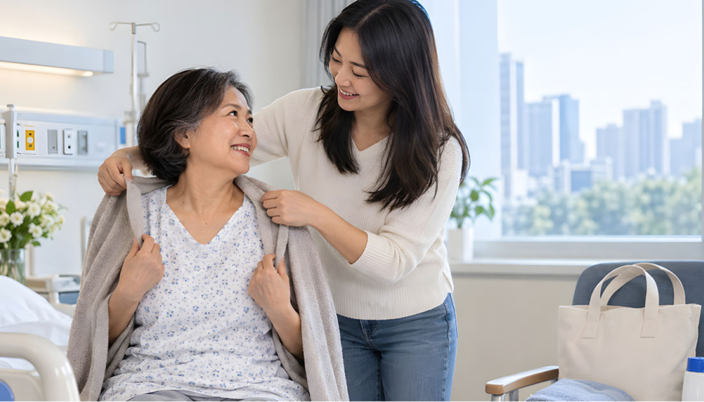 Taking parent home from hospital