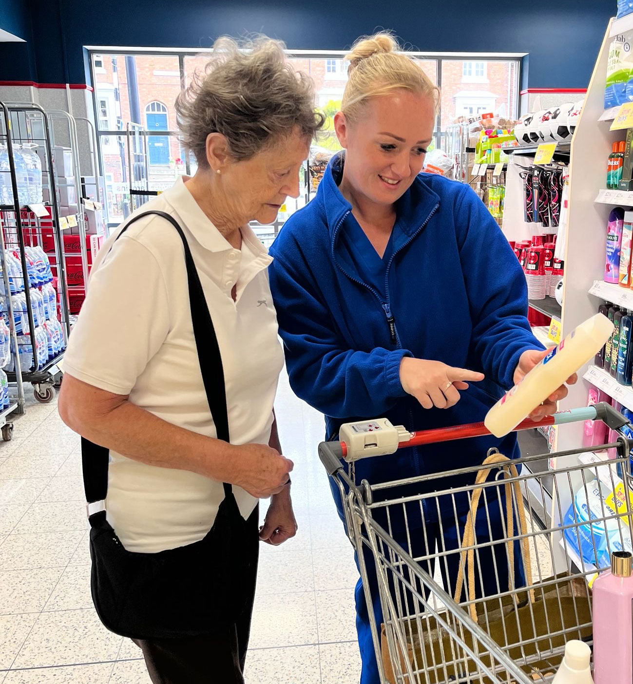 Shopping with client