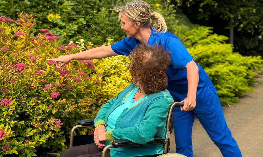 Client mobility with wheelchair