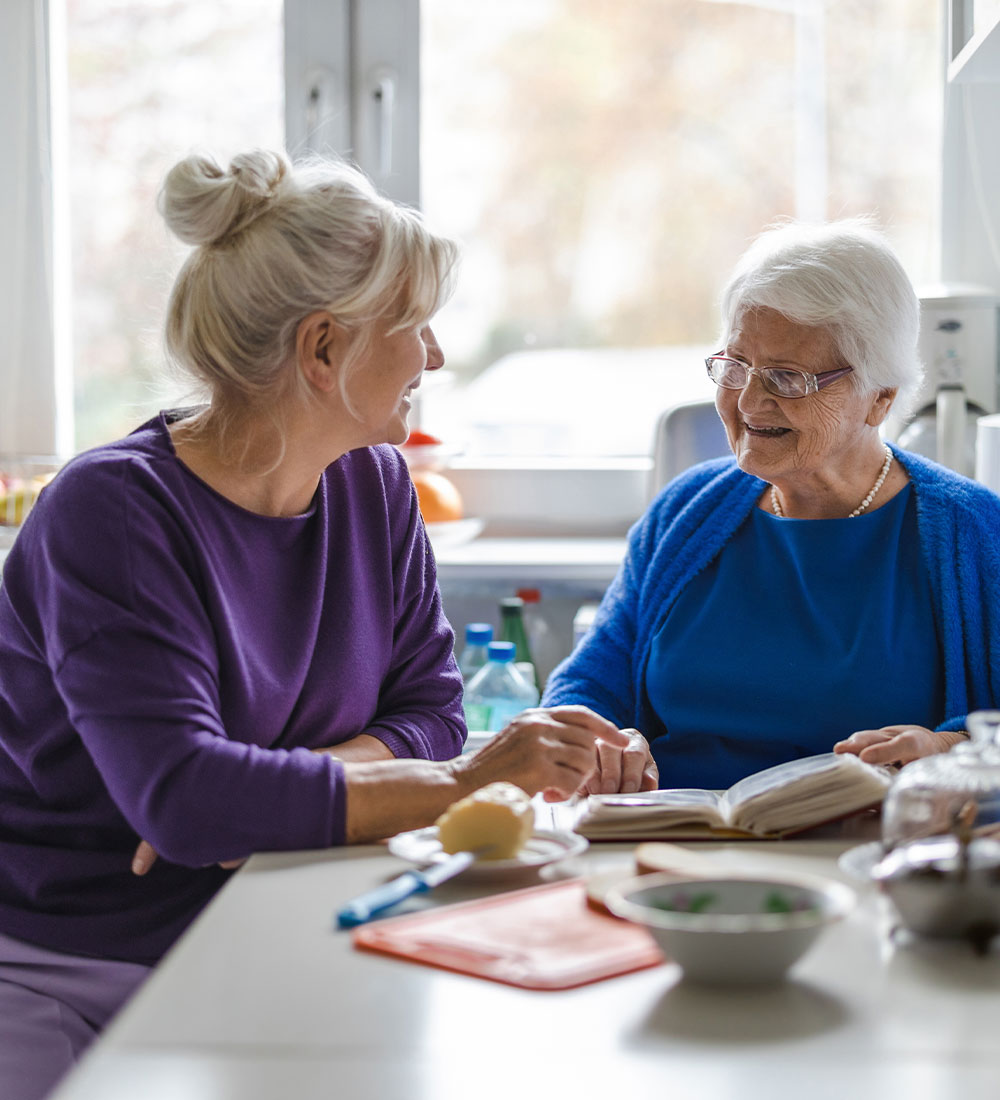 Caring for older lady with dementia